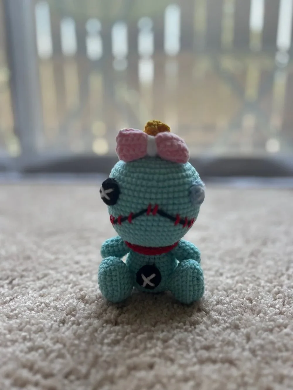 Scrump Lilo & Stitch Doll, Crocheted, Handmade, Plushie